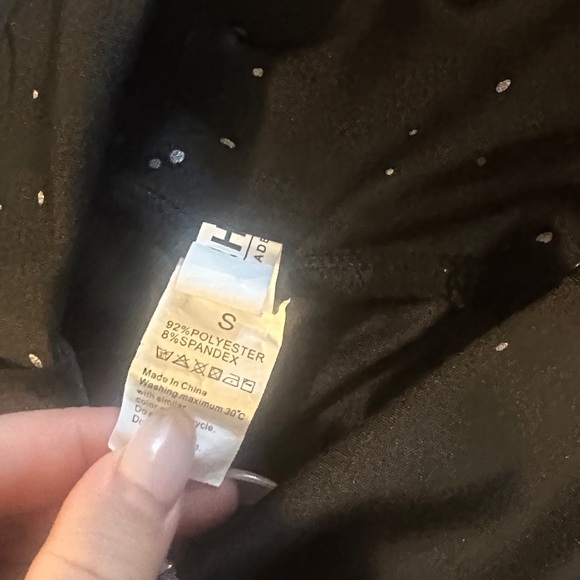 H&M Black Leggings with White Speckle Design - Picture 2 of 5